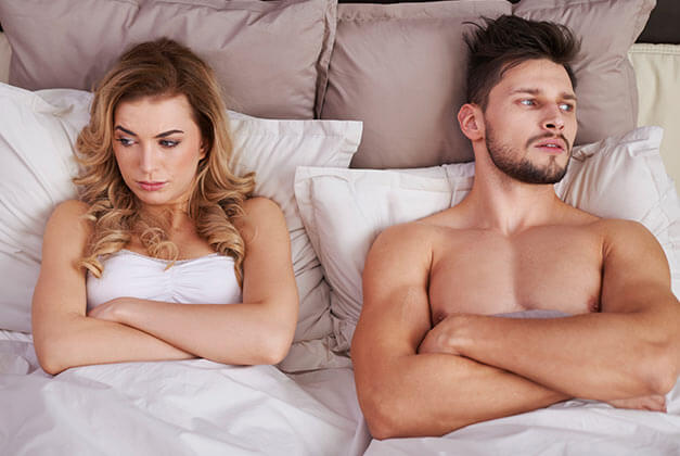 How to Save a Failing Relationship - Young couple having big problem in the bedroom